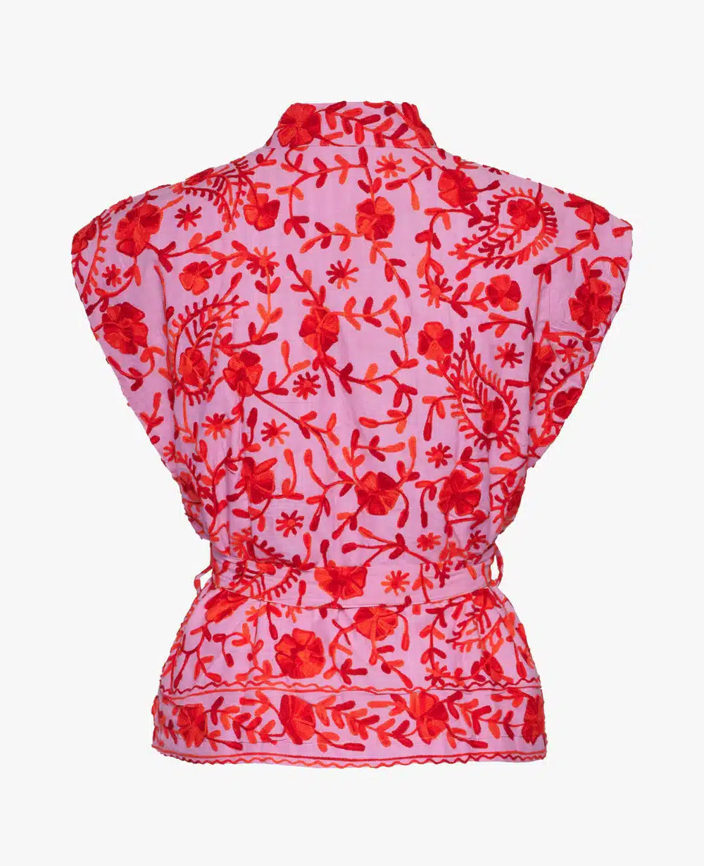 Sissel Edelbo - Fauna Suzani Vest, Red Rose