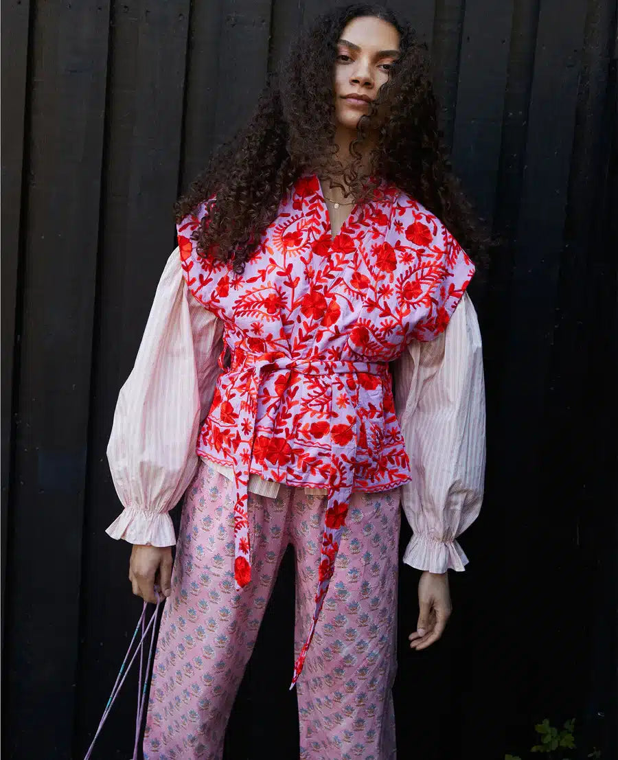 Sissel Edelbo - Fauna Suzani Vest, Red Rose