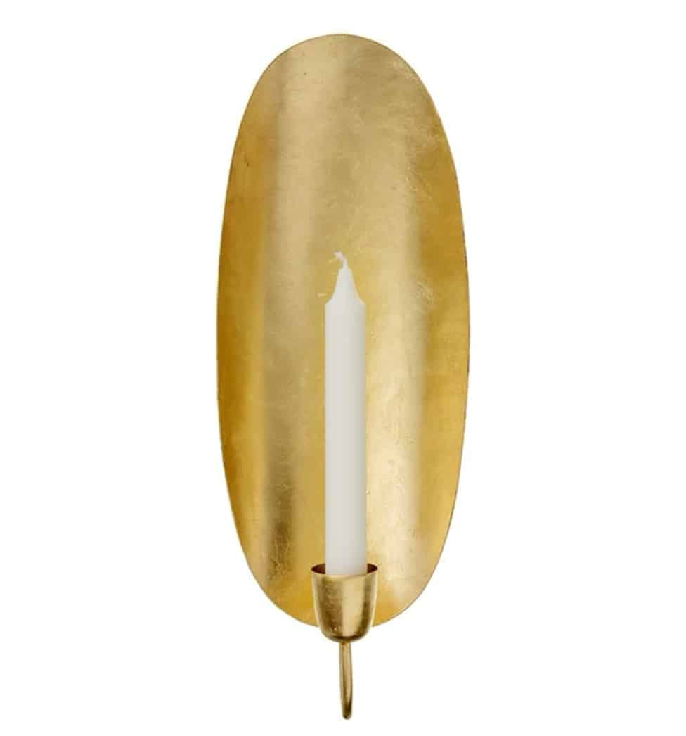 Bungalow - Golden Wall Light Oval, 37x14 cm