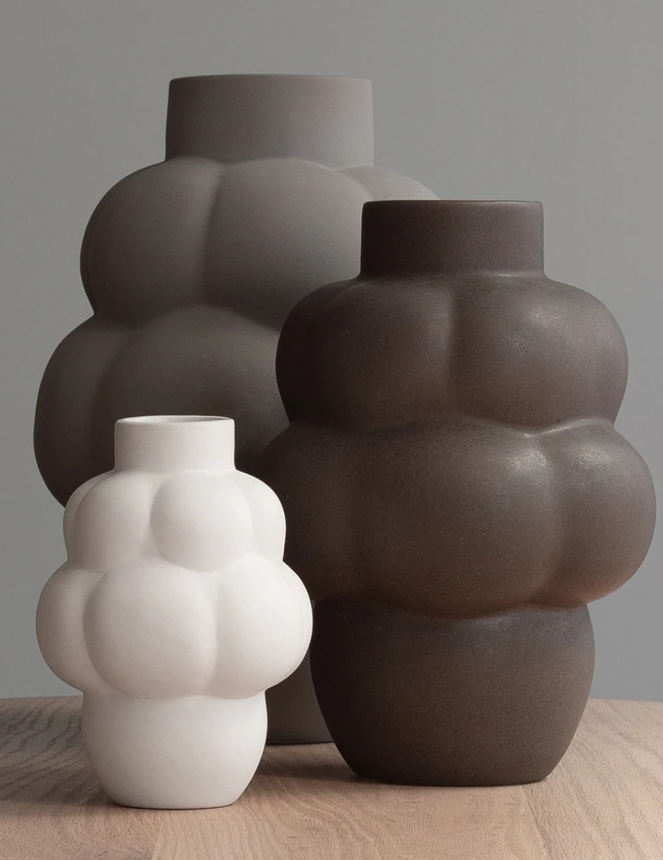 Louise Roe - Ceramic Balloon Vase, 04 Petit Raw White