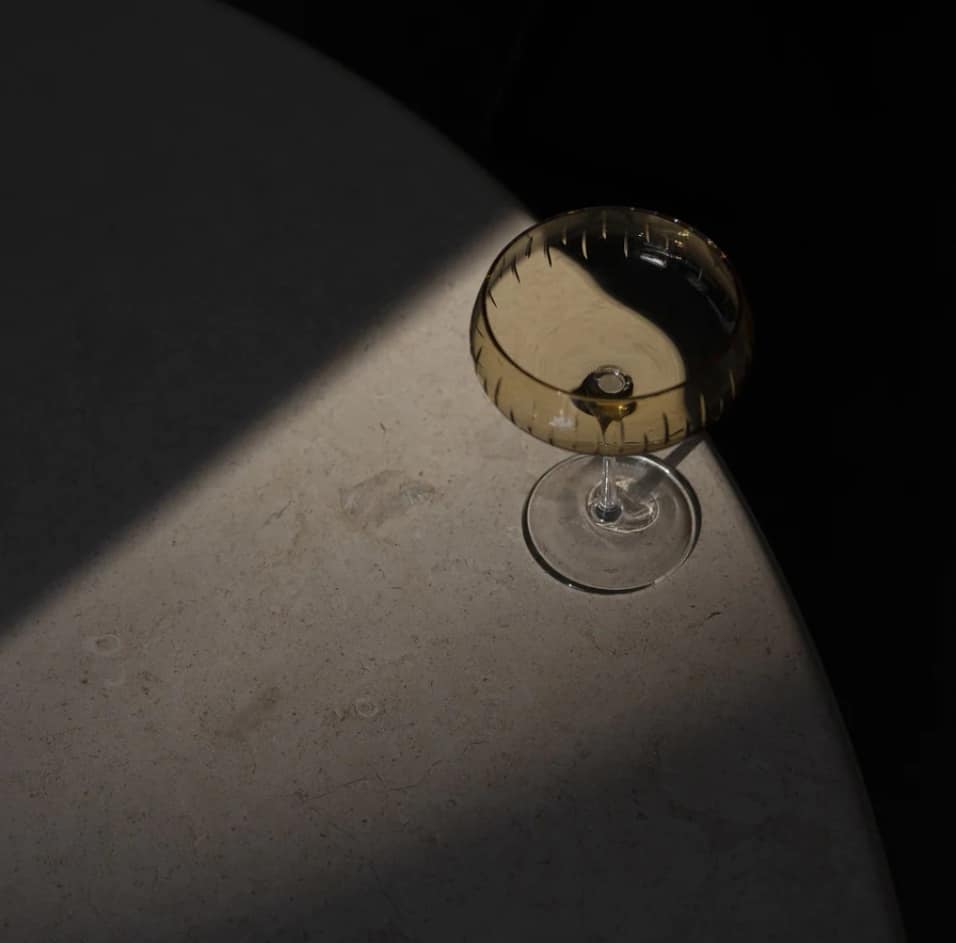 Louise Roe - Champagne Coupe, Amber, Ø11,5 x H15,5 cm