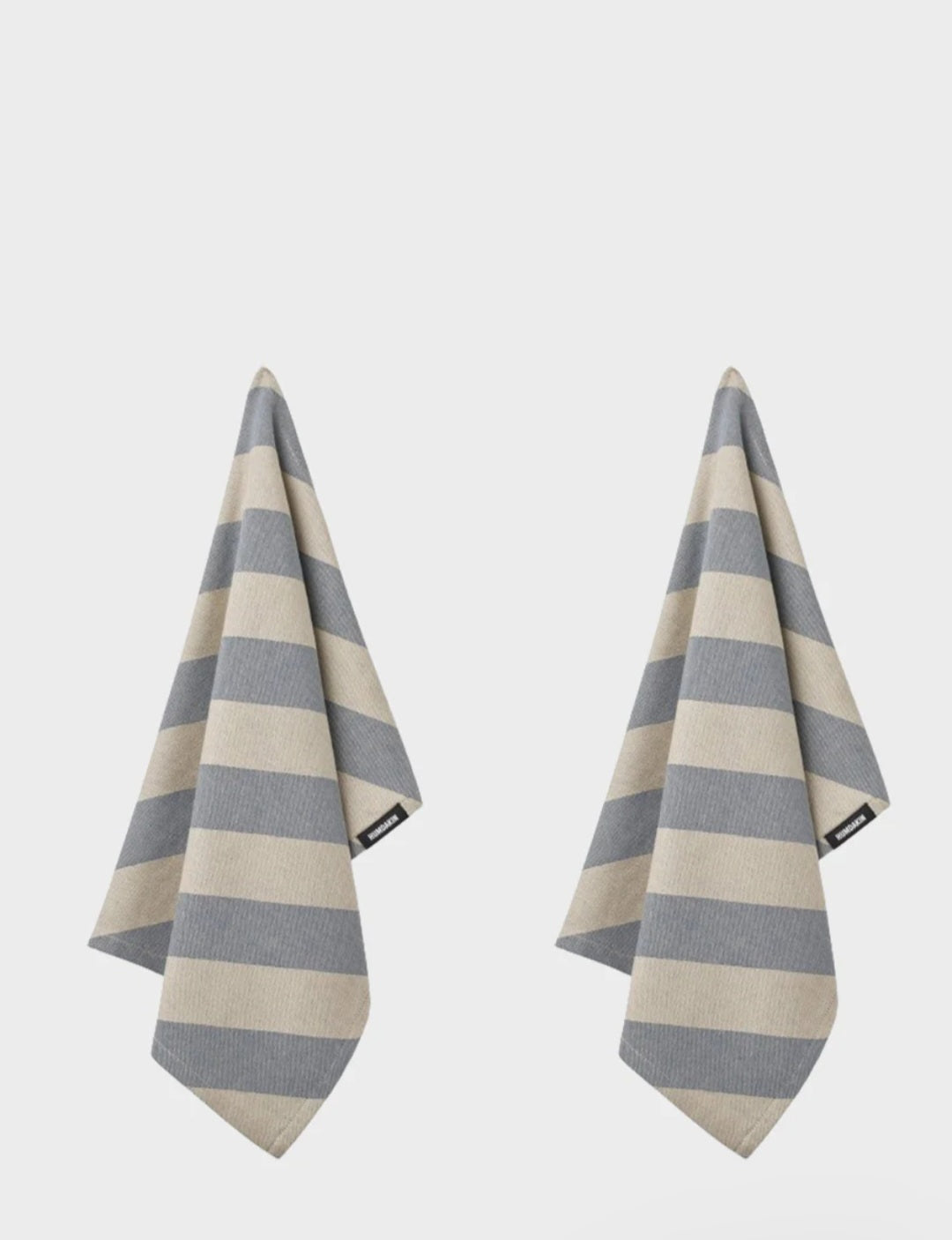 HUMDAKIN - Recycled Cotton Tea Towel, 2-pack, 45x70 cm., Blue Candy
