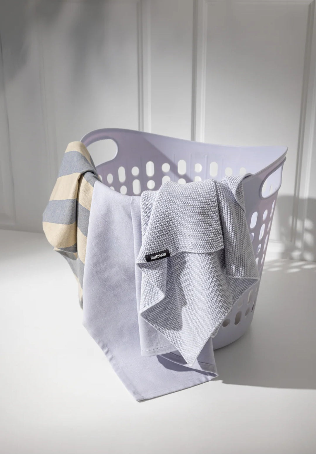 HUMDAKIN - Recycled Cotton Tea Towel, 2-pack, 45x70 cm., Blue Candy