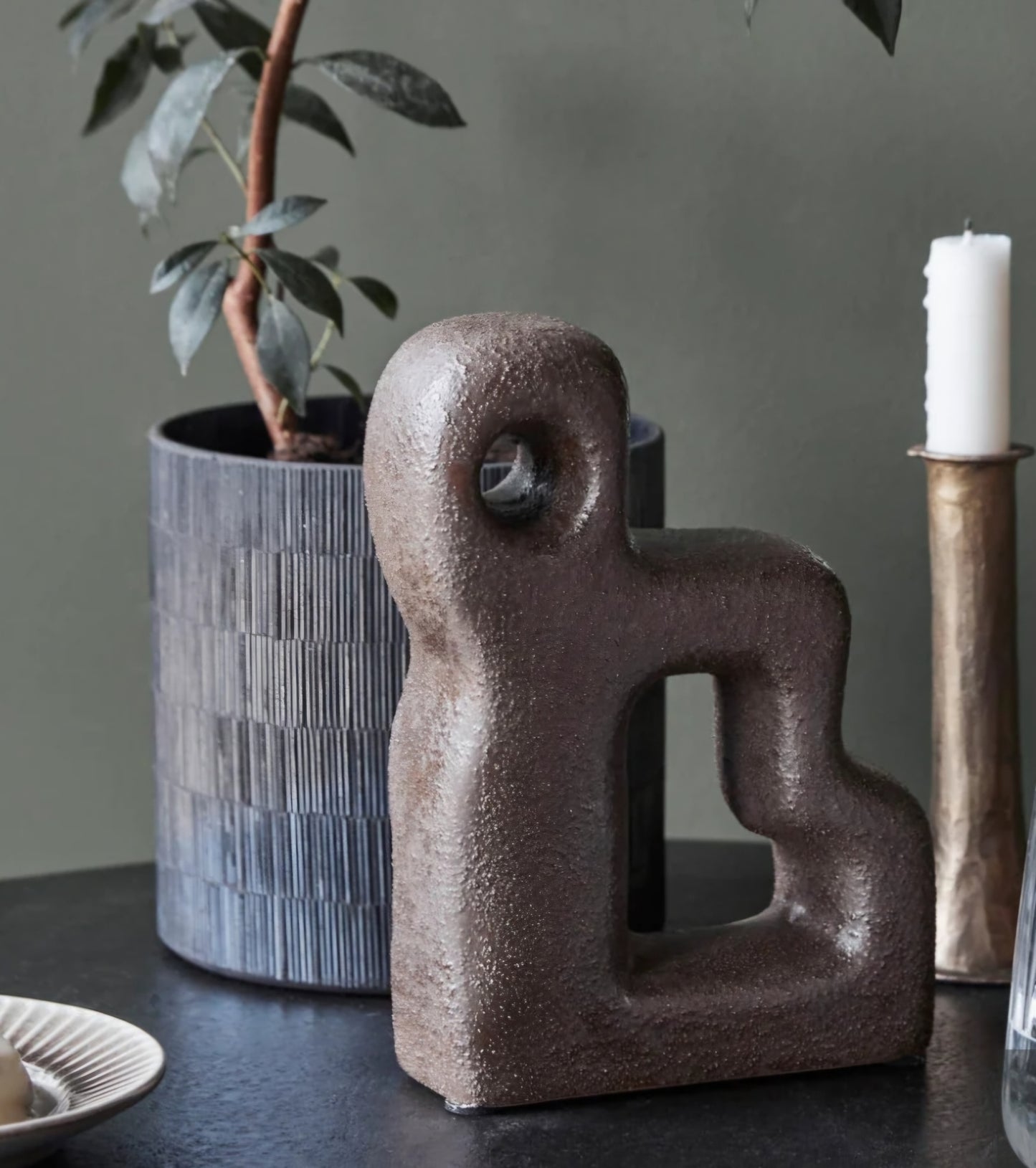 House Doctor by Society of Lifestyle - HDStairs Kunstværk, L16xW6xH21 cm., Brun