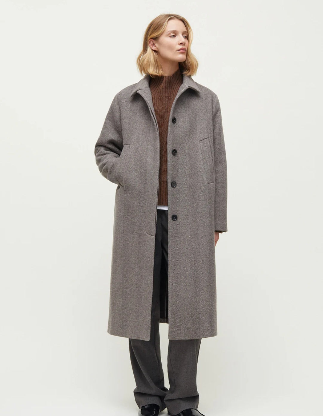 Aiayu - Noah Coat, Herringbone