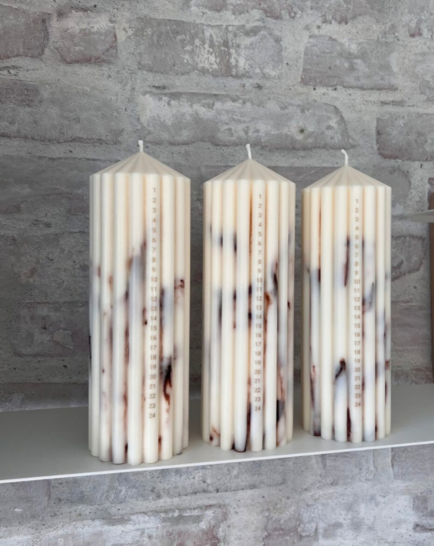 Studio M Candles - Stearinlys, Marmor