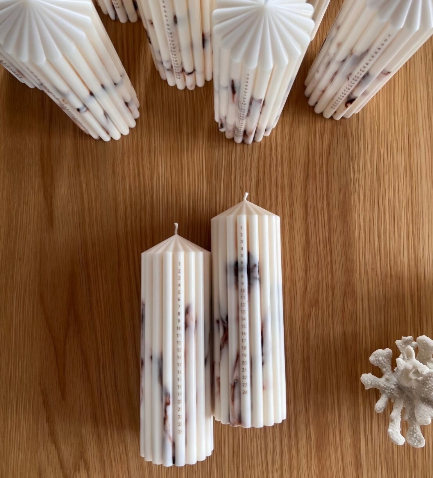 Studio M Candles - Stearinlys, Marmor