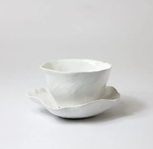 Olsson & Jensen - Claire Kop med underkop, Hvid