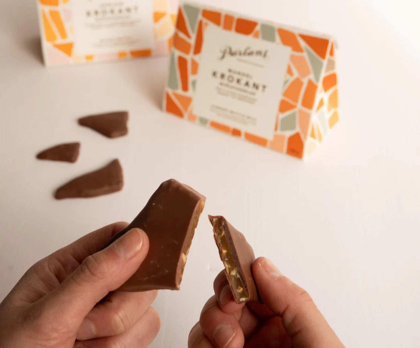 Pârlans Konfektyr Stockholm - Brittle Mandel, Mælkechokolade, 150 gr.