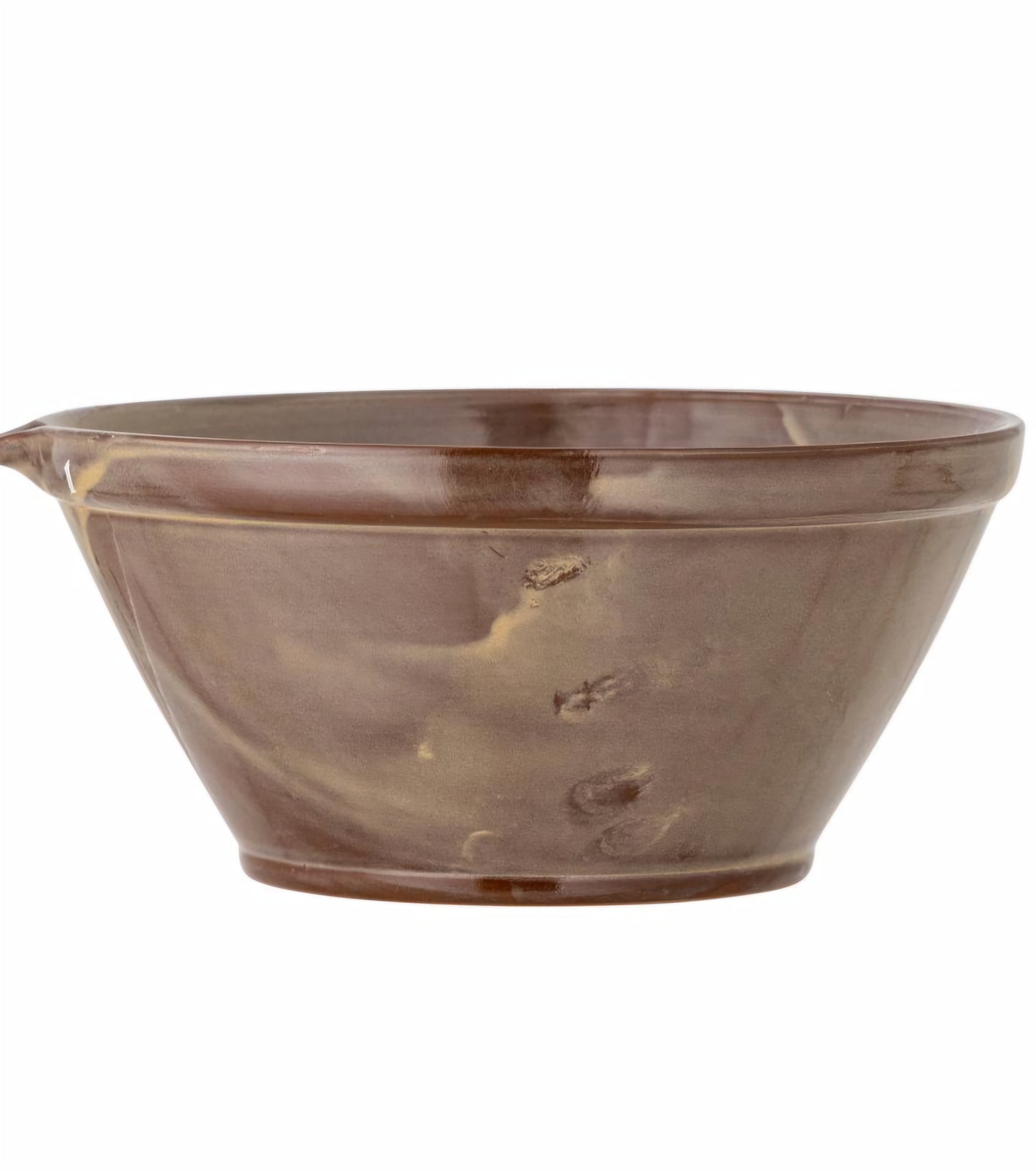 Bloomingville - Lani Bageskål, Brun, Stentøj, D28xH11 cm.