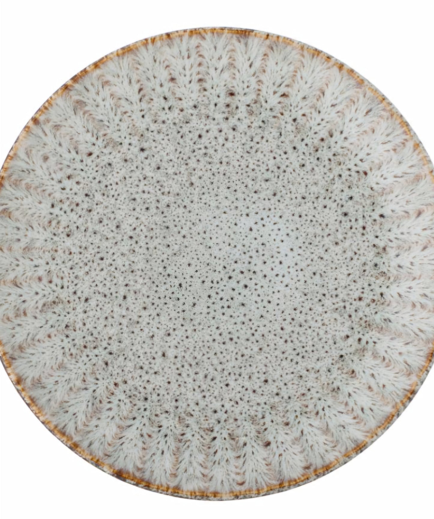 Bloomingville - Fleur Tallerken, Natur, Stentøj, D27xH2,5 cm.