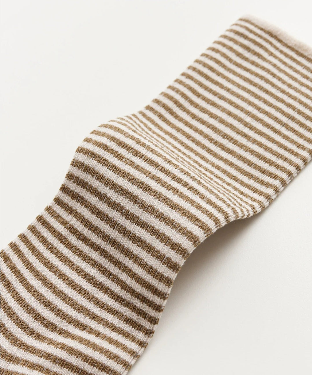 Aiayu - Cotton Stripe Socks, Mix Chestnut