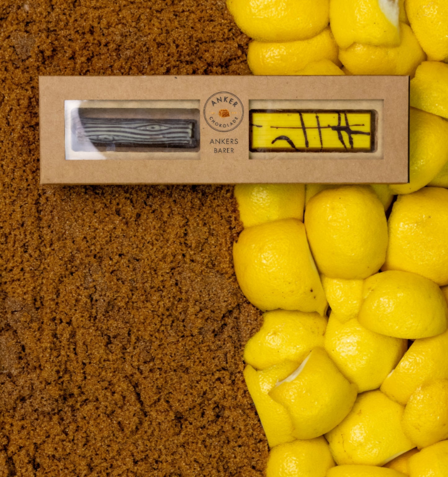 Ankers Chokolade - Ankers Barer m/citronfromage og brunsviger, 60 gr.