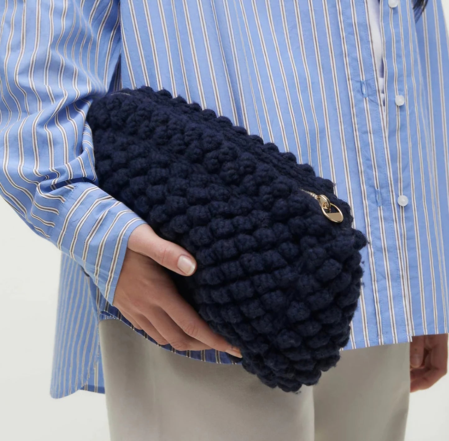 Aaiyu - Linn Clutch, Fås i 3 farver - Pure Ecru, Brown Sugar og Rust Red