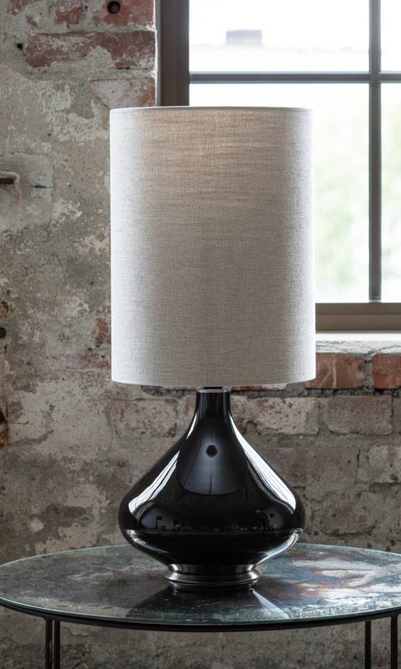 Flavia Lamps by Thawaru - Flavia Negra, London Beige, H70 cm.