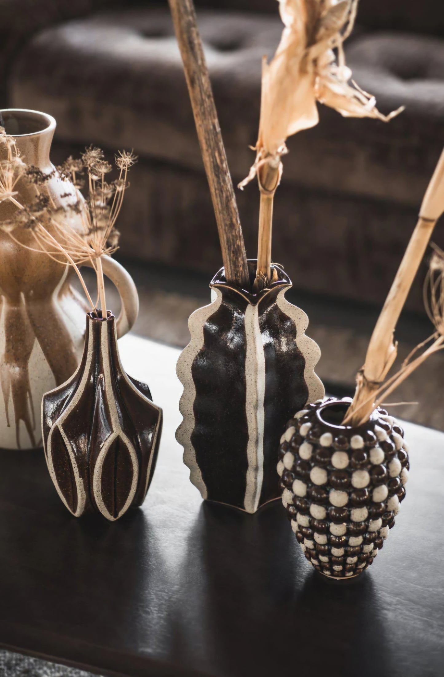 Jakobsdals - Bria Vase, 16,5x18,5x31,5 cm., Stentøj