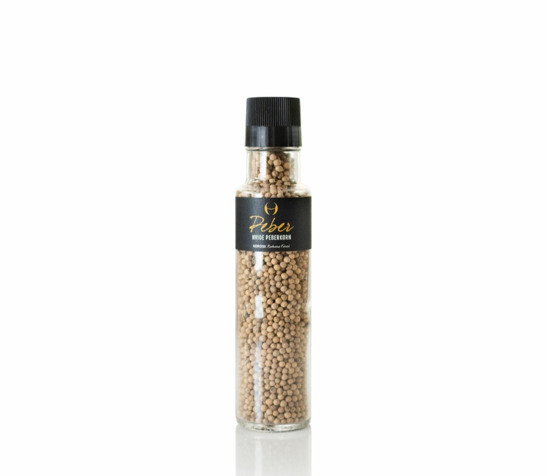 Nordisk - Hvide Peberbær i kværn, 250 ml.
