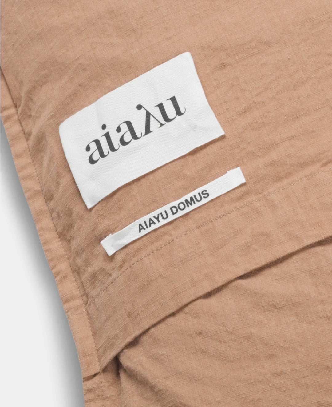 aiayu - Pillow Cotton Slub, 50x50 cm., Light Tabacco