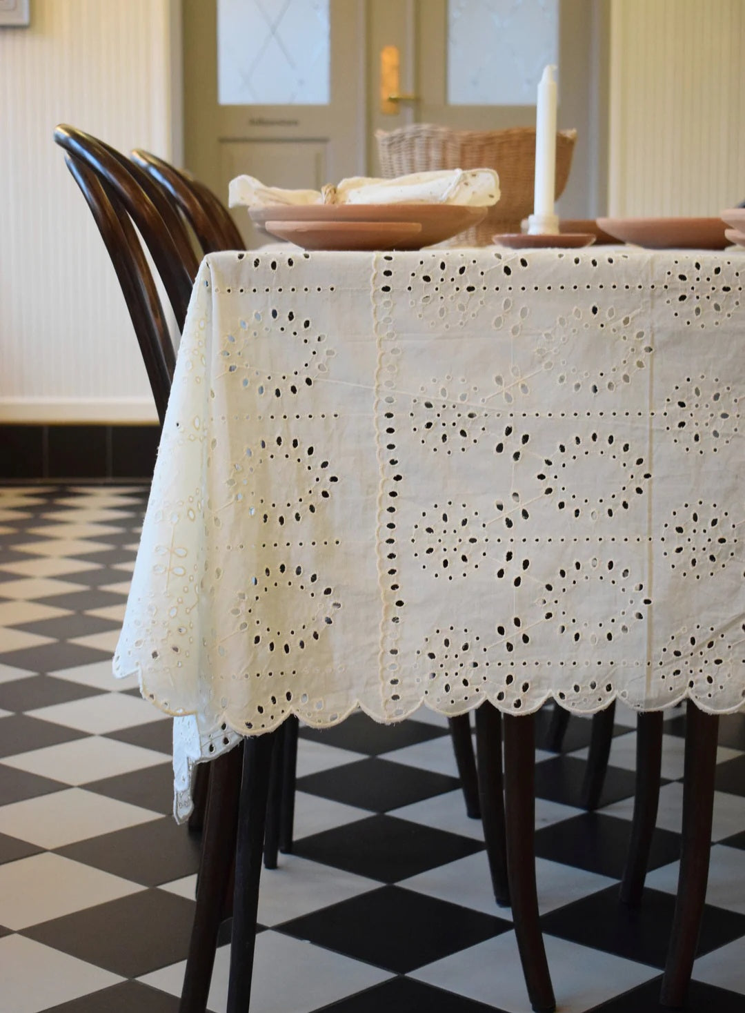 Jou Quilts - Dug, Hvid broderie anglaise