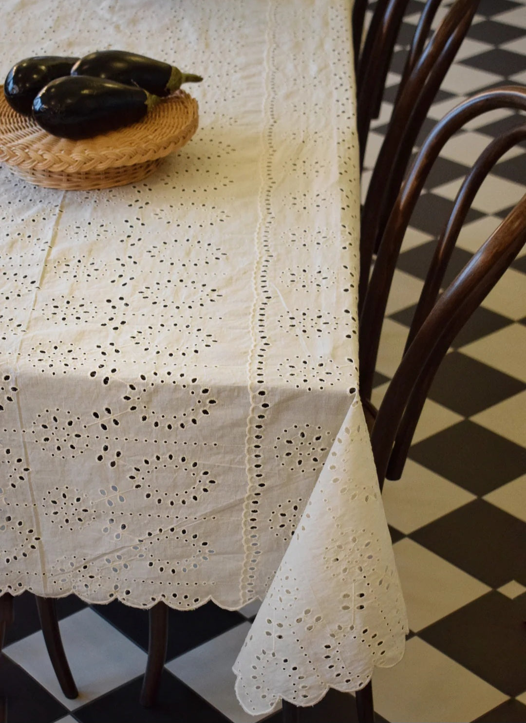 Jou Quilts - Dug, Hvid broderie anglaise