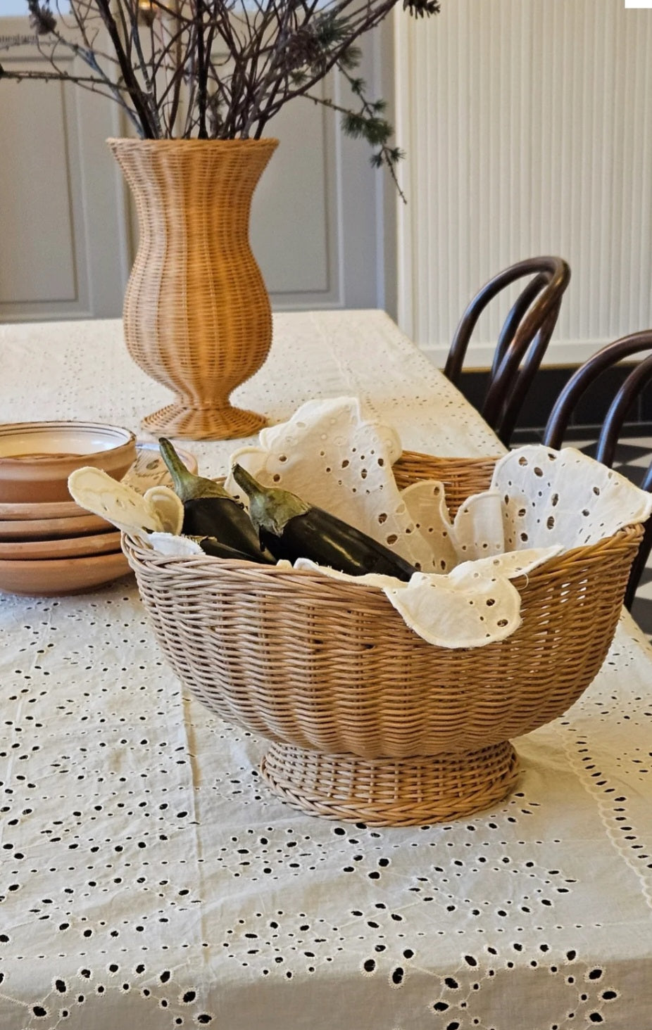 Jou Quilts - Mundserviet, Hvid broderie anglaise