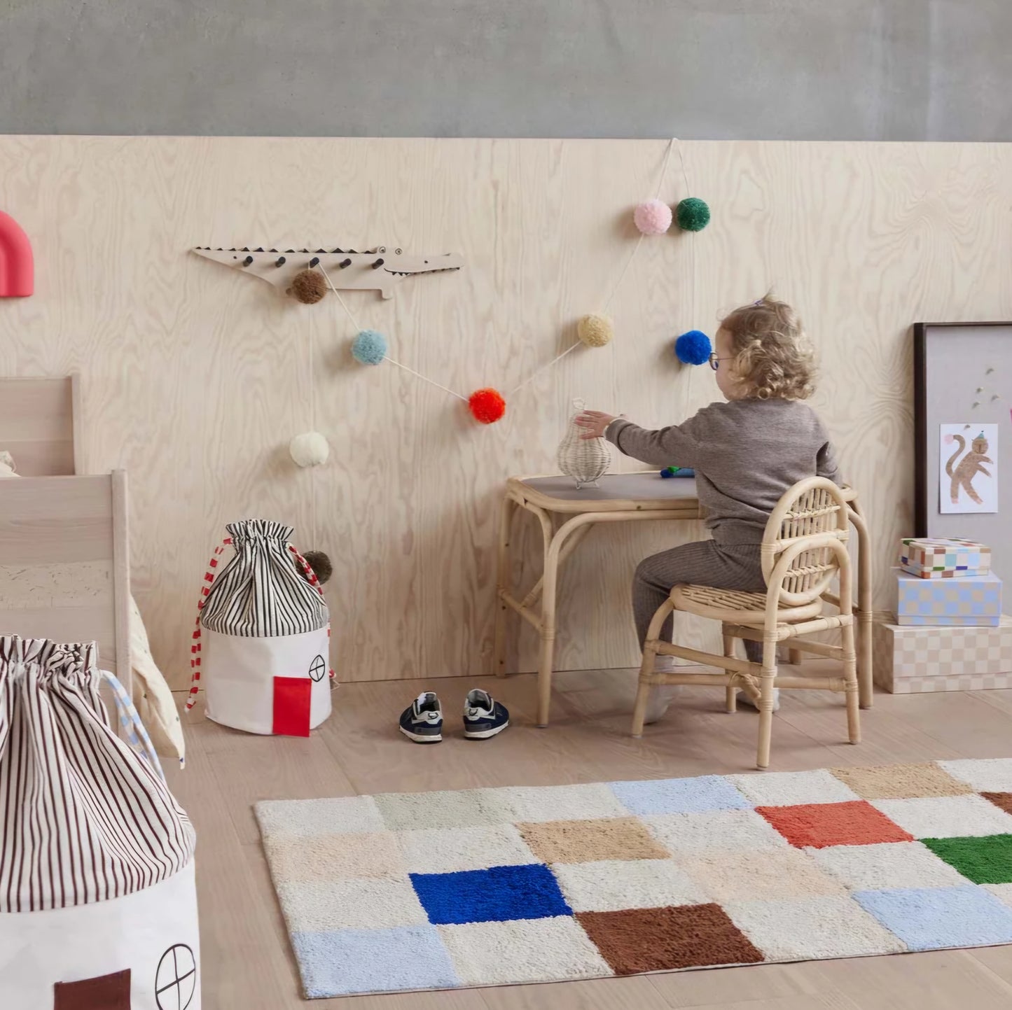 OYOY Living Design - Chess Rug, Multi