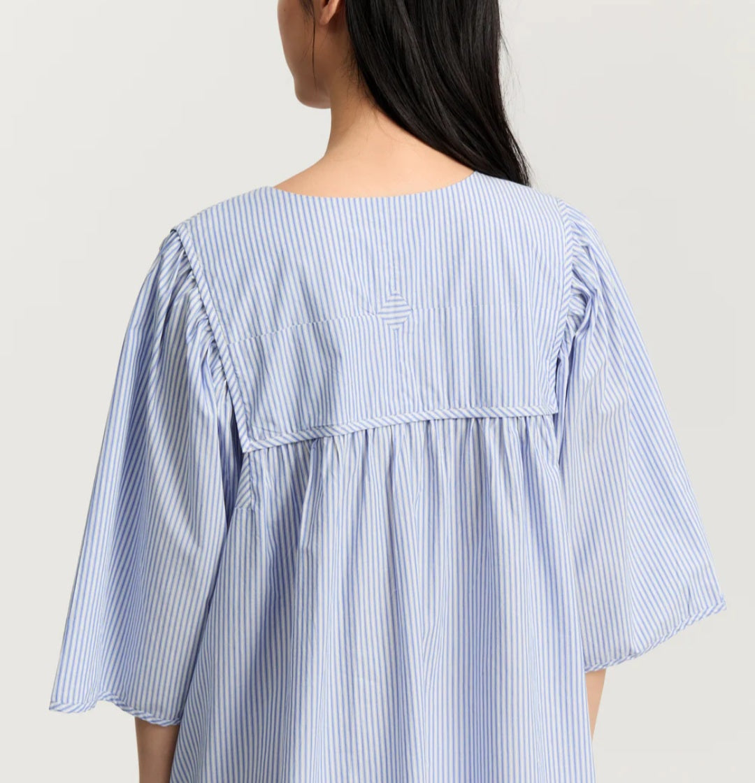 aiayu - Enola Dress Petite, Mix Air Blue