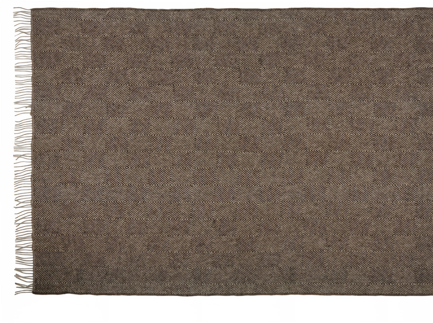 Silkeborg Uldspinderi - Fanø Plaid, 140x240 cm., Ash Brown