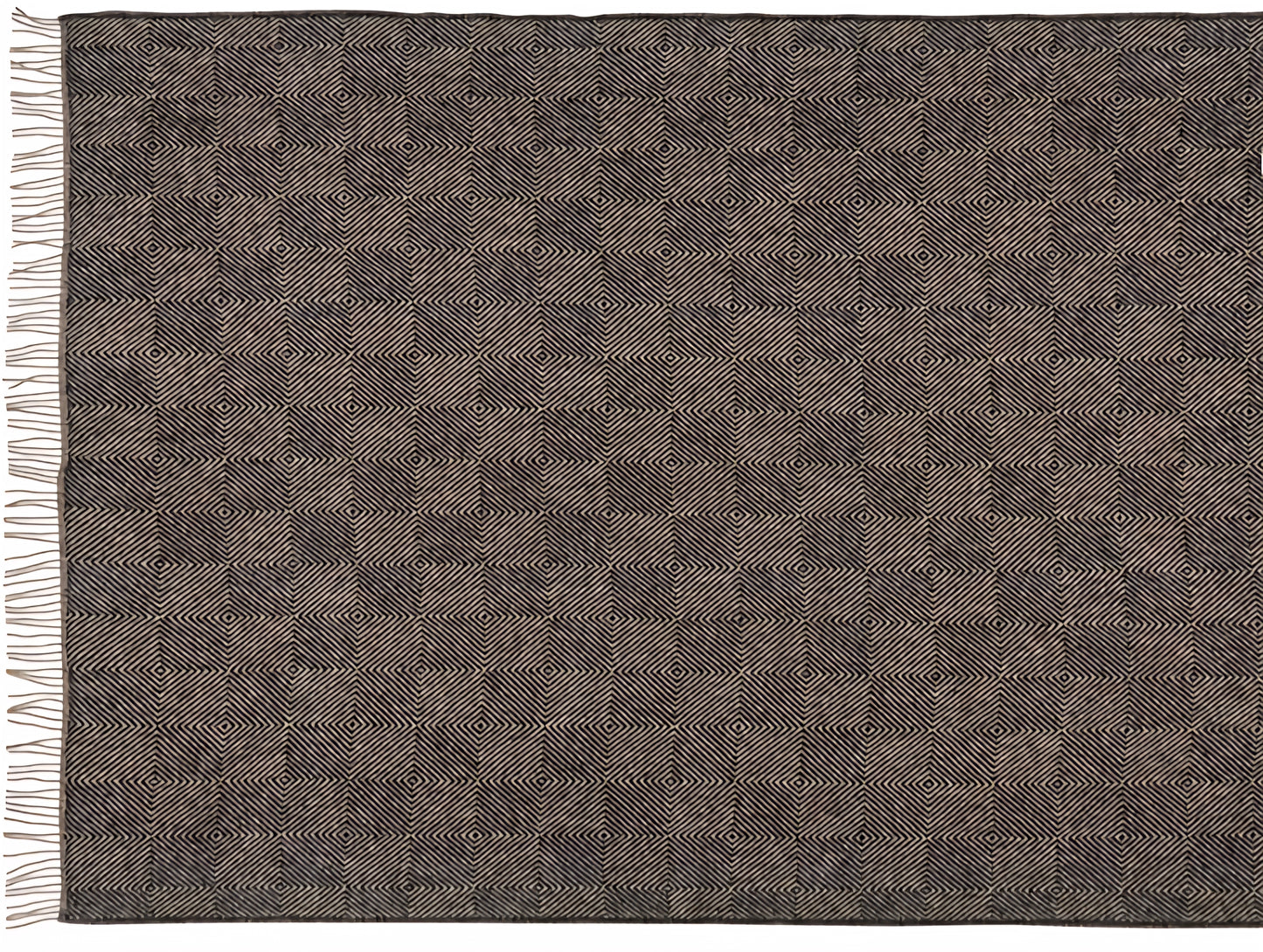 Silkeborg Uldspinderi - Fanø Plaid, 140x240 cm., Slate Black