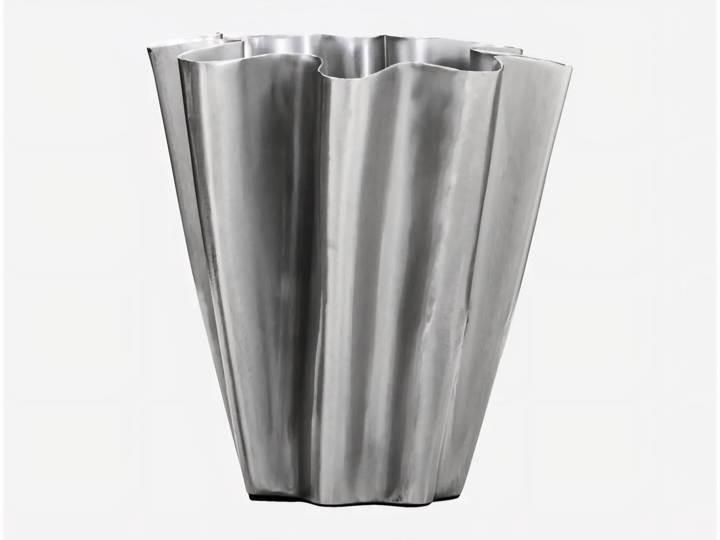 House Doctor - Vase, HDFlood, Børstet sølv finish