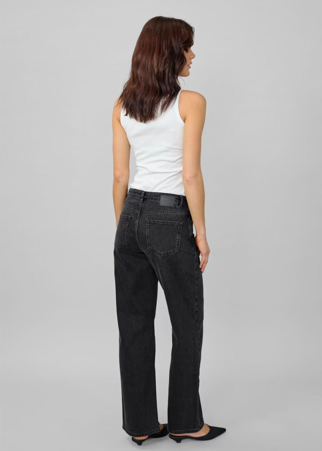 My Essential Wardrobe - The Louis High Wide, Fås i 3 farver - Dark Grey, Medium Blue og Black Retro Wash