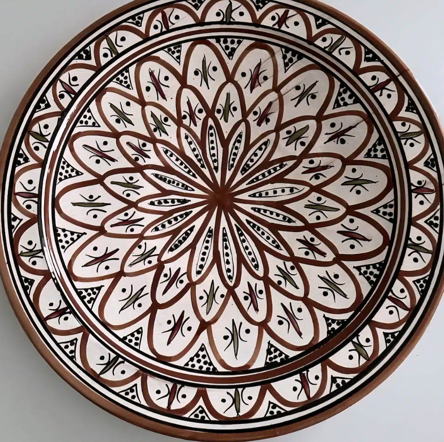 Manipura Living - Keramikfad, Flower Glaze, Ø40 cm.