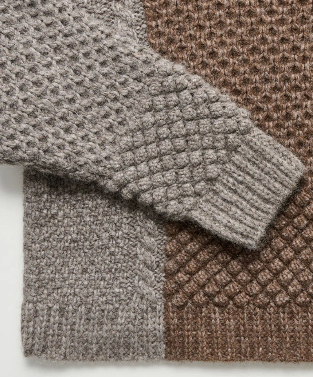 aiayu - Justina Sweater, Llama Wool, Mix Pure Grey