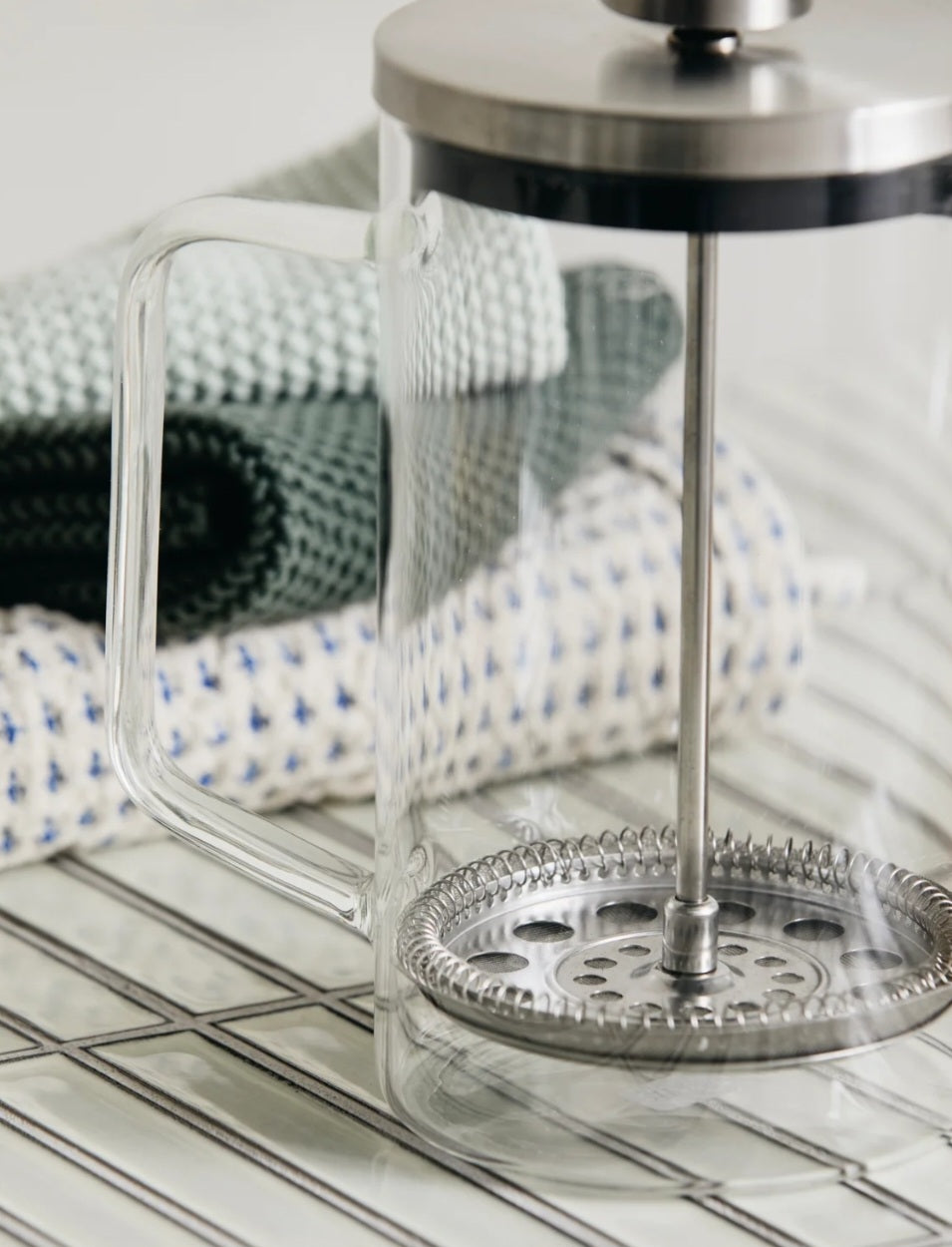 Nordal - Clover Stempelkande, Glas, 850 ml.