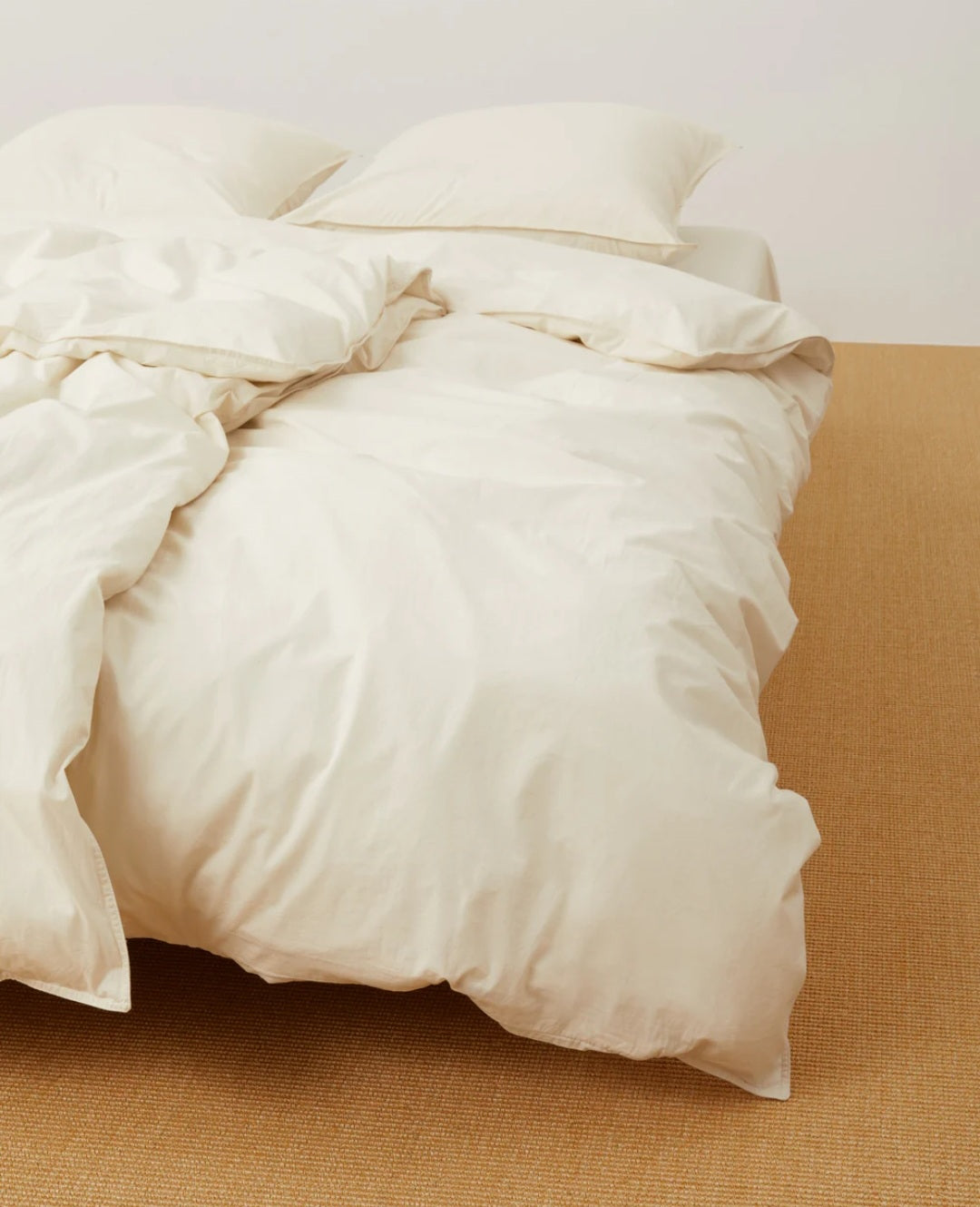 aiayu - Duvet Set + Pillow Case, Pure Ecru, 140x200/60x63 cm.