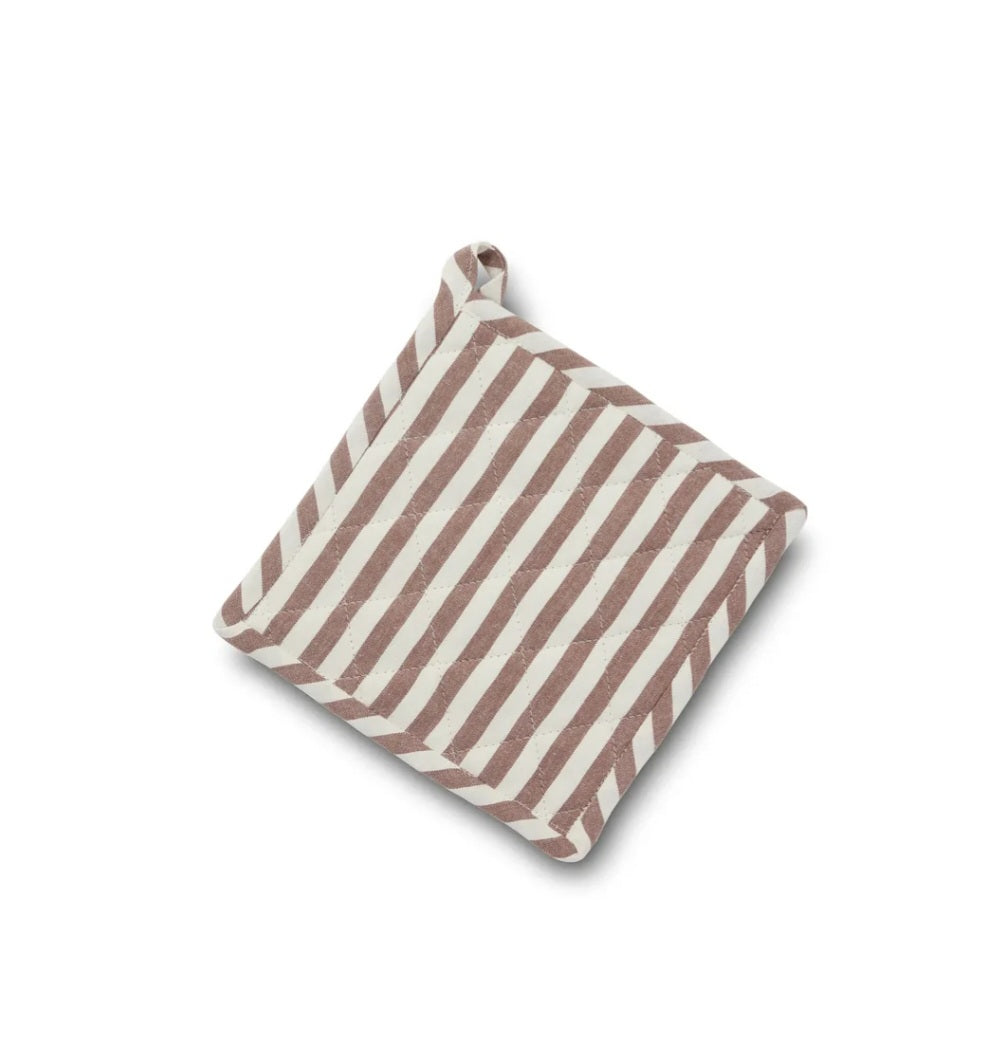 Jakobsdals - Cuisine Grydelap, 2 farver - Offwhite & Brown