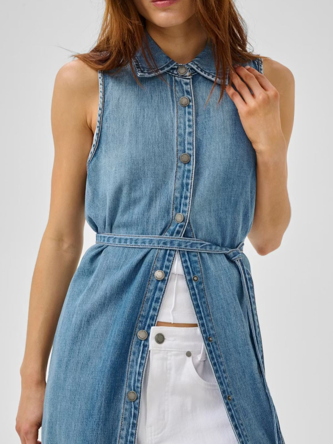 My Essential Wardrobe - MWHilma Denimkjole, Medium Clear Blue Wash
