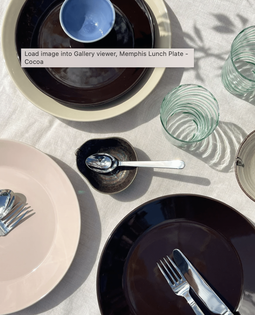 Stilleben - Memphis Lunch Plate Ø21, Cocoa