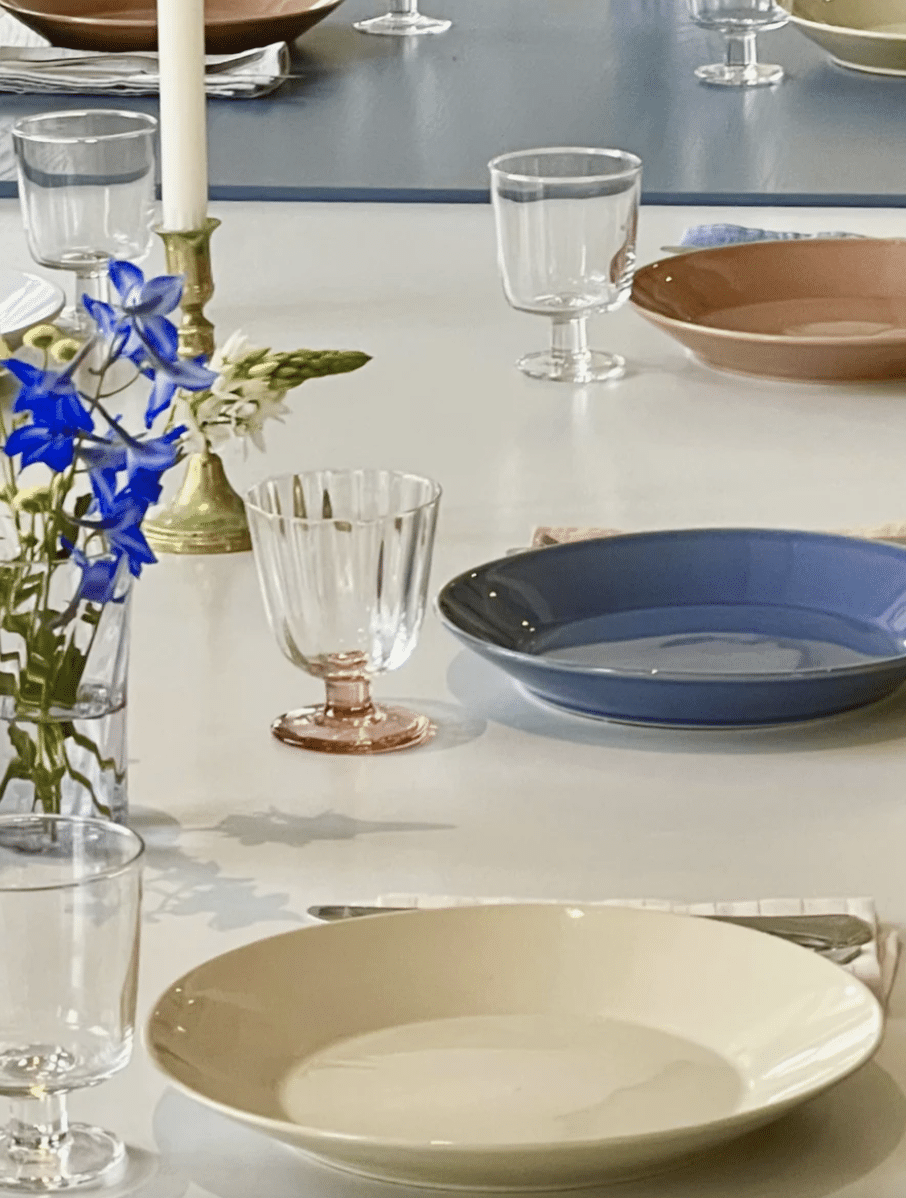 Stilleben - Memphis Lunch Plate Ø21, Dusty Blue
