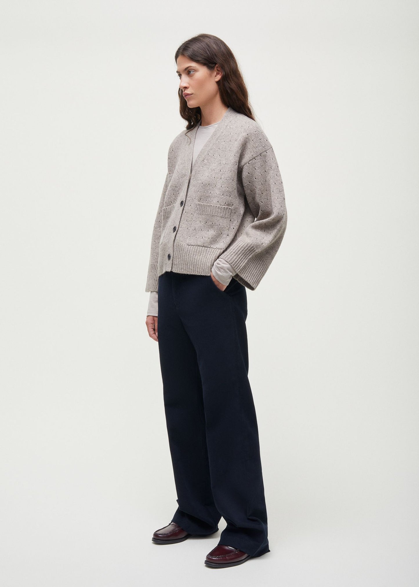 Aiayu - Cora Dot Cardigan, Pure Soil