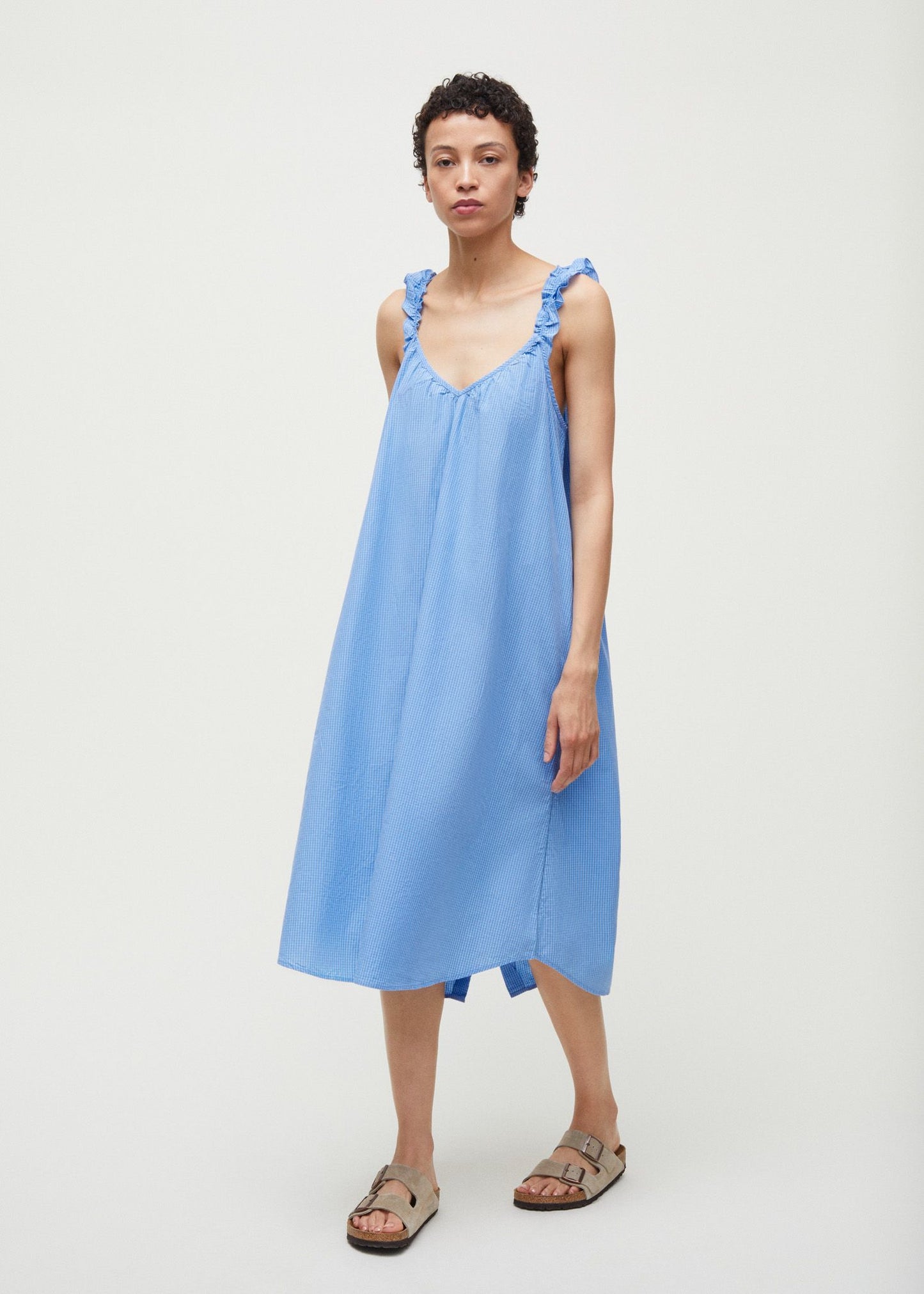 Aiayu - Susanna Dress Check, Mix Blue