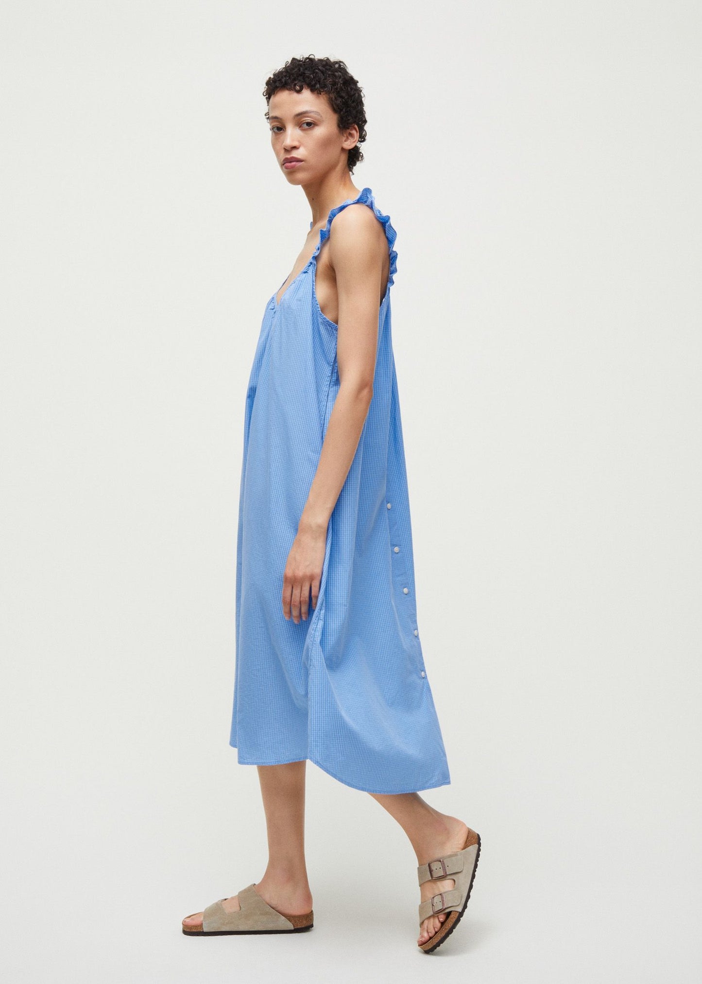 Aiayu - Susanna Dress Check, Mix Blue