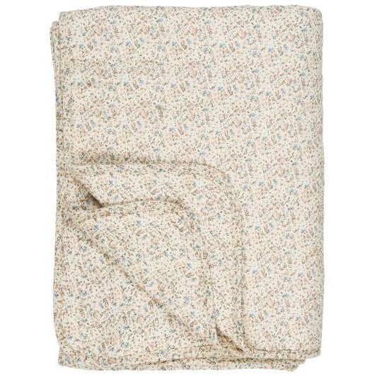 Ib Laursen - Vattæppe Quilt, Natural w/light pink and blue