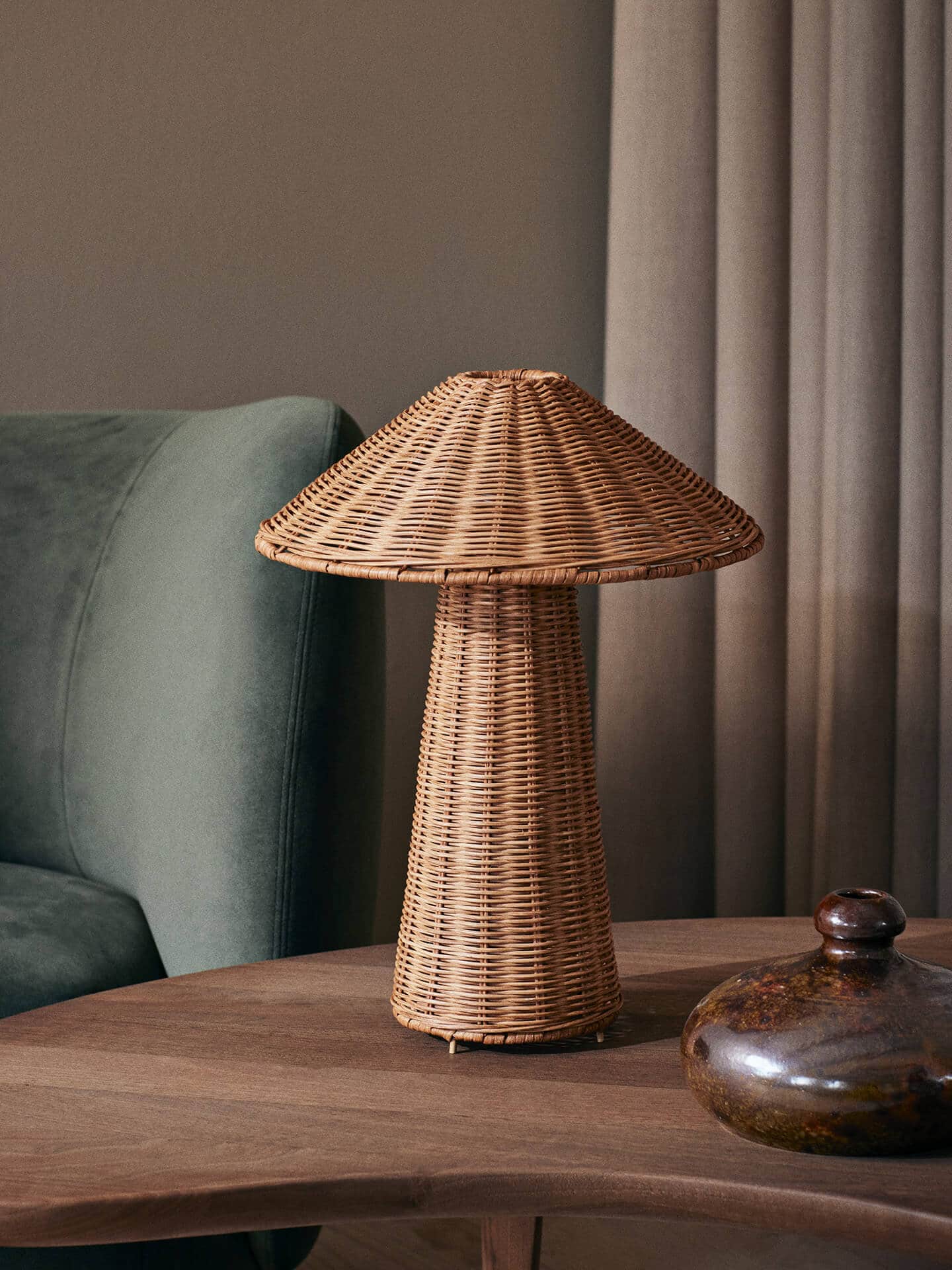 Ferm Living - Dou Table Lamp, Natural