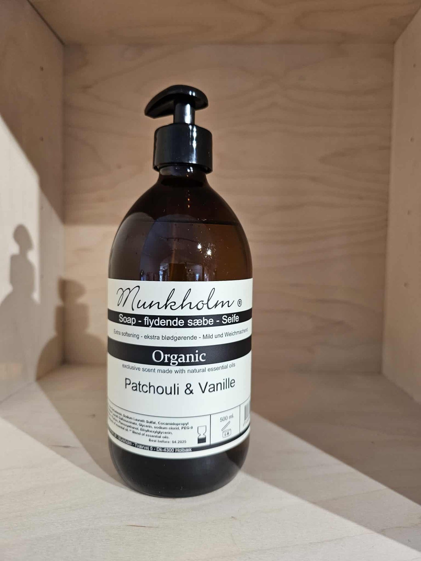 Tina Munkholm - Flydende håndsæbe, Patchouli & Vanille, 500 ml.