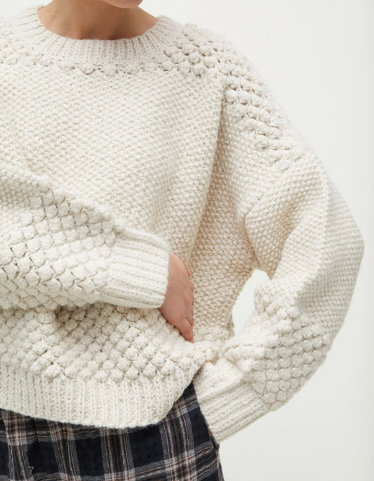 Aiayu - Daniela Wool Sweater, Pure Ecru