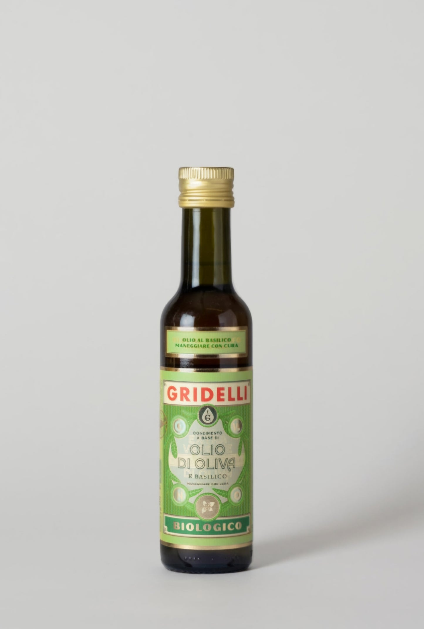 Gridelli - Olivenolie med Basilikum, 250 ml.