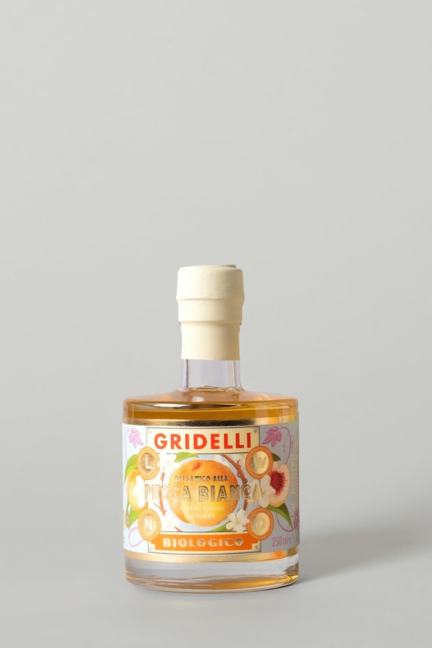 Gridelli - Hvidvinseddike med Fersken, 250 ml.