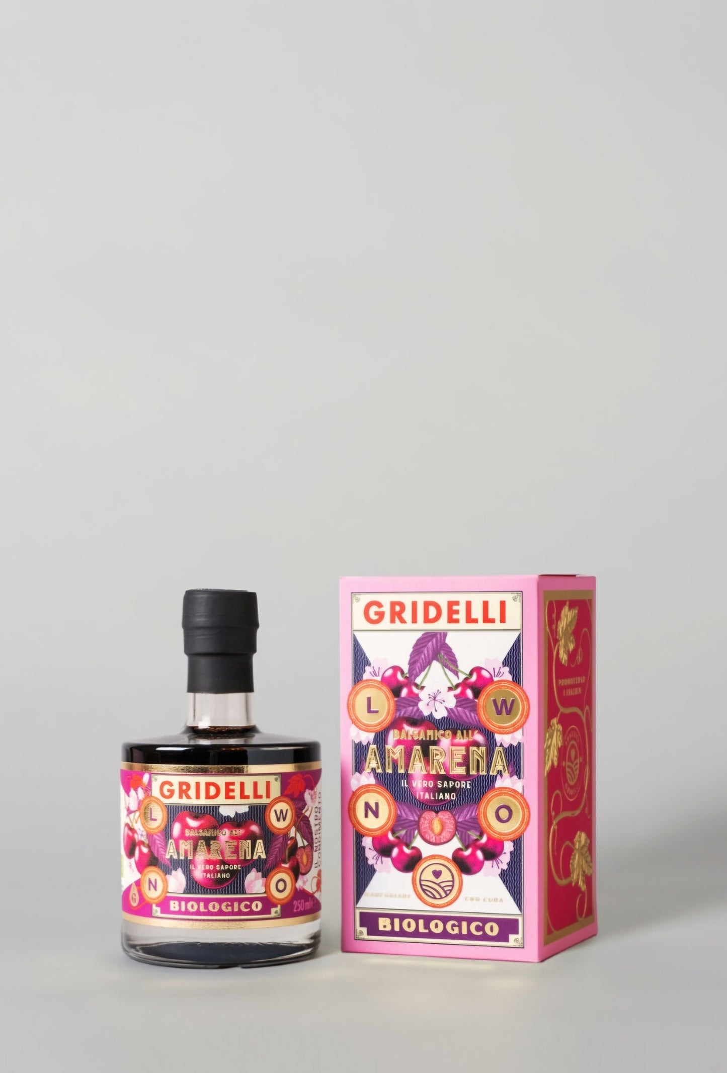 Gridelli - Balsamico med Amarena-Kirsebær, 250 ml.