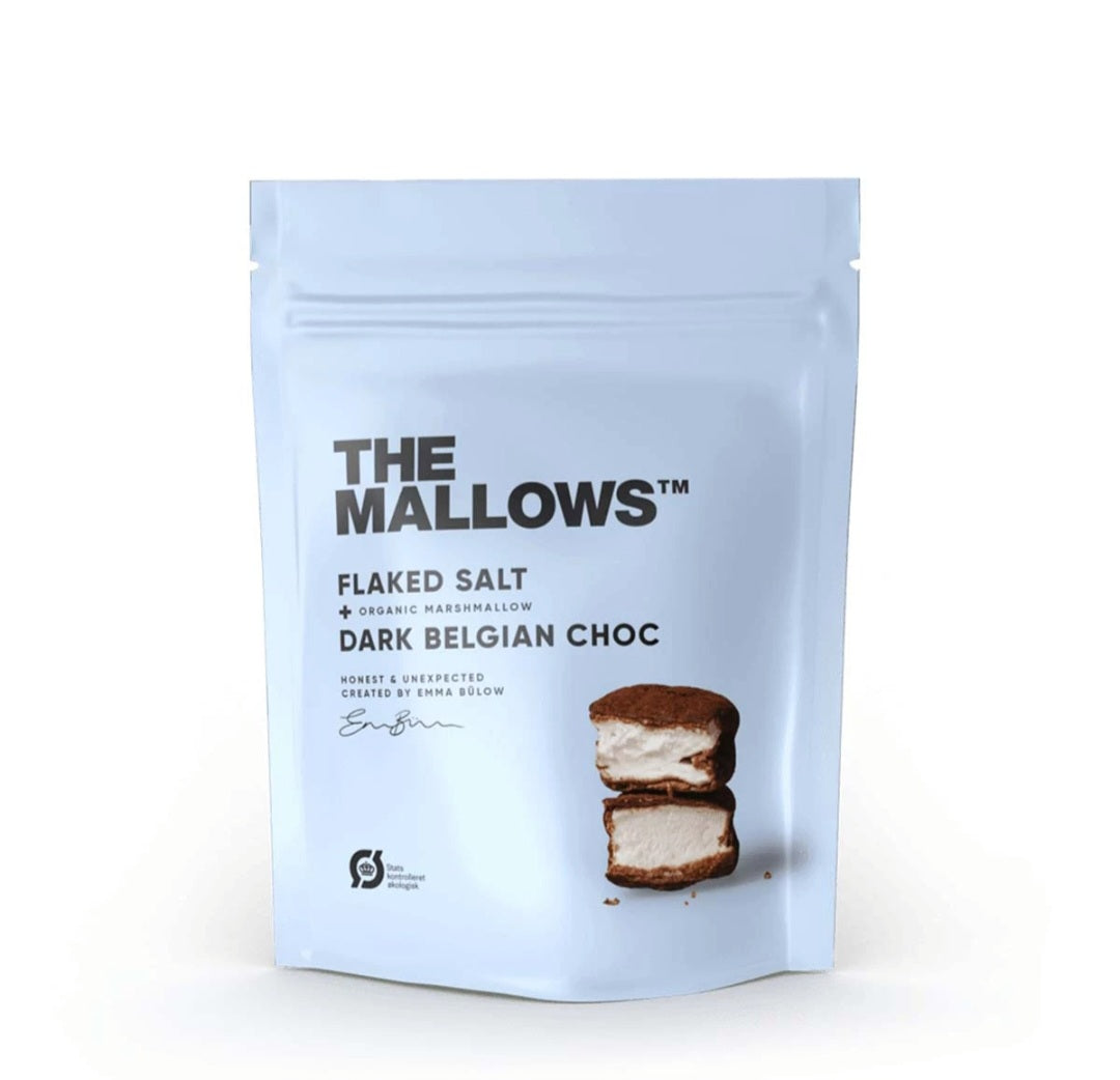 The Mallows - Flaked Salt, Skumfiduser m/ mørk chokolade & salt, 90 gram